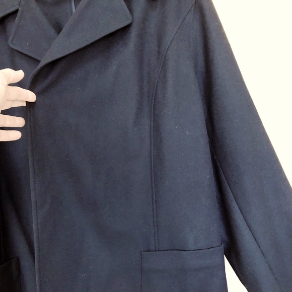 NWT SUTTON STUDIO cashmere blend unlined black open front collared jacket, 18W - Picture 4 of 8